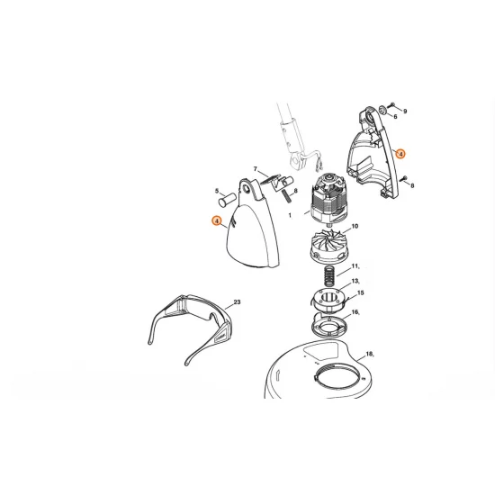 STIHL  Obudowa silnika kompl. 6421 600 0800